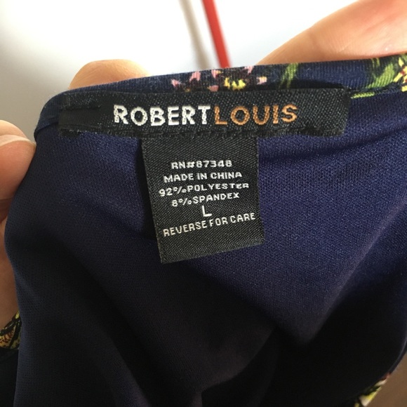 Robert Louis Navy Blue Floral Maxi Dress - Picture 10 of 10